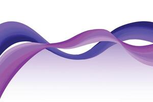Abstract colorful elegant flowing wave design vector