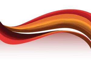 Elegant colorful creative wave on white background vector