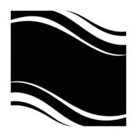 Abstract Black and White Wave Pattern Design vector