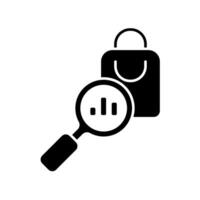 Icon a market analyst, isolated against a clean background. vector