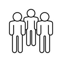 Icon a group, isolated against a clean background. vector