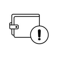 Icon a warning, isolated against a clean background. vector