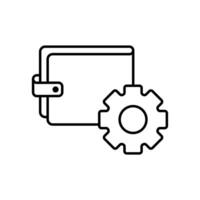 Icon a setting, isolated against a clean background. vector