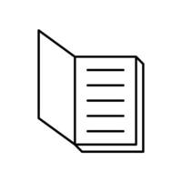Icon a reading, isolated against a clean background. vector