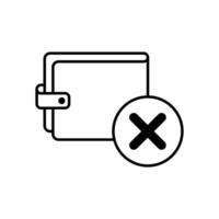 Icon a delete, isolated against a clean background. vector