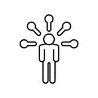 Icon a networking, isolated against a clean background. vector