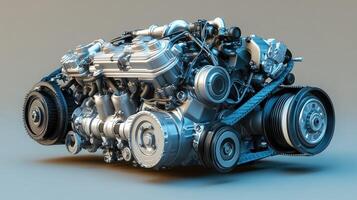 Complex automotive engine photo