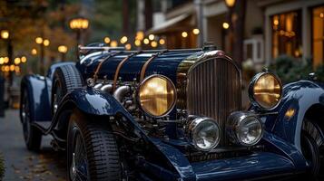 Classic vintage car, elegant and detailed photo