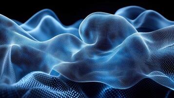 Abstract digital wave form photo