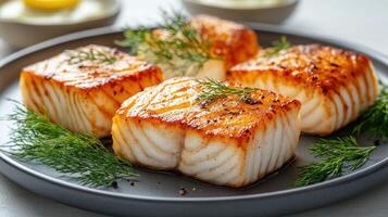 Crispy Pan-Seared Fish Portions photo
