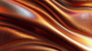 This vibrant orange and metallic backdrop features flowing textures that inspire creativity and can enhance various designs, mockups, or eco-friendly themes. photo