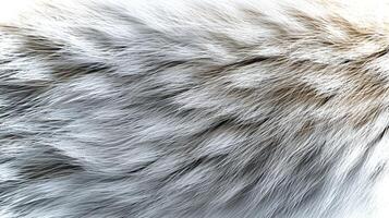 Close-up view of soft fur texture displaying intricate details. This eco-conscious backdrop emphasizes natural beauty, perfect for creative mockups and designs. photo