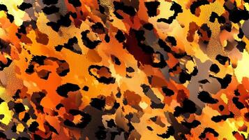 Colorful backdrop featuring abstract textures reminiscent of animal skin with dynamic patterns in earthy hues evokes a wild and natural setting. photo