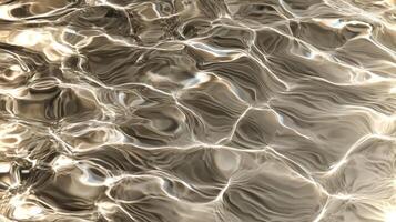 Gentle ripples travel across the tranquil water surface, capturing and reflecting surrounding light in a harmonious display during daytime. photo