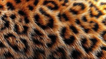 Leopard skin texture features rich colors and distinct patterns, creating an eco-friendly backdrop ideal for design projects focused on nature-themed aesthetics. photo