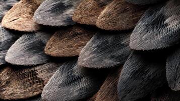 Close-up view of unique animal skin texture featuring a variety of colors and patterns. The backdrop enhances this eco-friendly design for creative projects. photo
