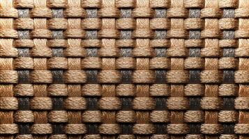 Detailed weave pattern showcases earthy tones and textures, offering a versatile background ideal for various design projects in a creative setting. photo