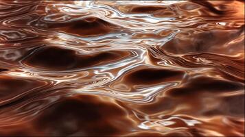 Rippling surface reflects warm tones and smooth patterns, evoking a sense of tranquility. photo