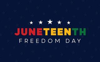 Juneteenth Freedom Day Background. Freedom or Emancipation day background design vector
