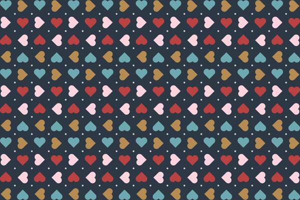 Heart seamless pattern Valentine's Day
