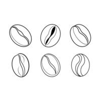 Coffee Bean Illustration Simple, Bold, and Isolated Design vector