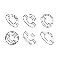 Phone Call Icon Symbol for Communication and Mobile Apps vector