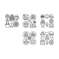 Minimal Simplesure Icons Collection Clean and Modern Icon Set vector