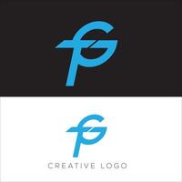 GT initial logo design vector