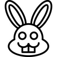 Rabbit Line Icon Outline Icon vector