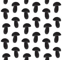 Seamless pattern of hand drawn doodle sketch King bolote cep mushroom vector