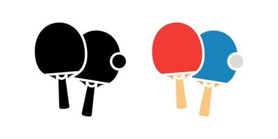Ping pong icon set. Table tennis racket Symbol. Table tennis sign. for mobile concept and web design. illustration on white background vector