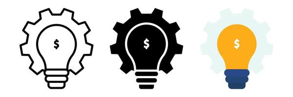 Development icon set. for mobile concept and web design on white background vector