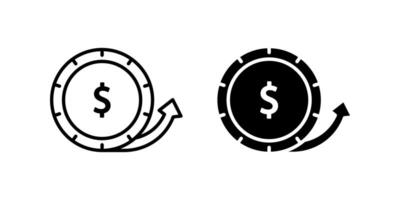 Expense icon set. for mobile concept and web design on white background vector