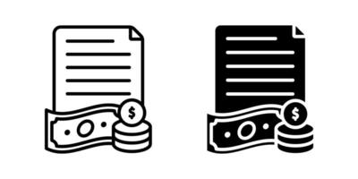 file and money icon set. for mobile concept and web design on white background vector