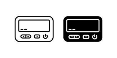 Pager icon set. for mobile concept and web design. illustration on white background vector