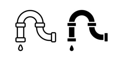 Pipe icon set. for mobile concept and web design. illustration vector