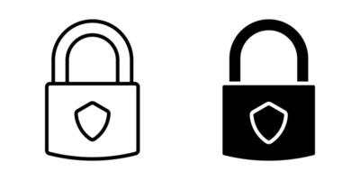 Padlock icon set. for mobile concept and web design. illustration vector