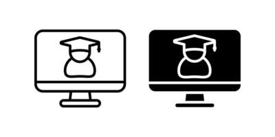 Online Learning icon set.for mobile concept and web design. illustration vector