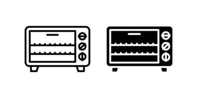 Oven icon set. for mobile concept and web design. illustration vector