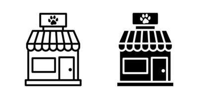 pet shop icon set. pet store sign. for mobile concept and web design. illustration on white background vector