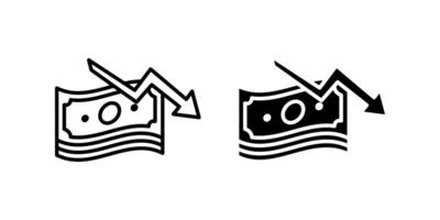 crisis icon set. for mobile concept and web design on white background vector