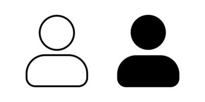 Profile icon set. User sign. for mobile concept and web design. illustration on white background vector