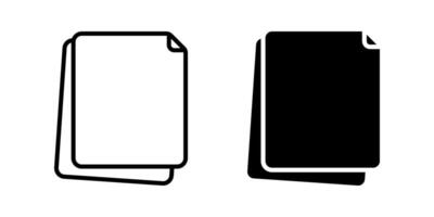 Paper icon. file sign. for mobile concept and web design. illustration vector