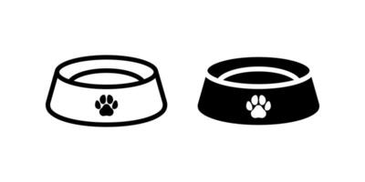 Pet Bowl icon set. for mobile concept and web design. illustration on white background vector