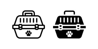 Pet Carrier icon. pet cage sign. for mobile concept and web design. illustration vector