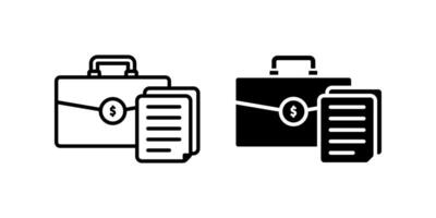 Portfolio icon set. for mobile concept and web design. illustration vector
