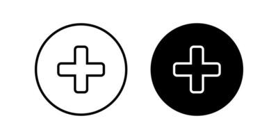 Plus icon. for mobile concept and web design. illustration vector