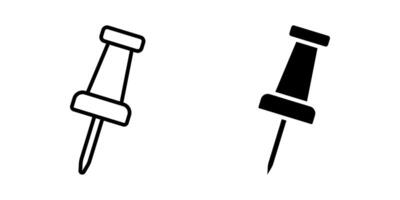 Pin icon set. for mobile concept and web design. illustration vector
