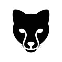 Leopard Panther Head Icon vector