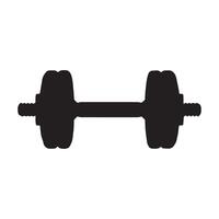 Dumbbell icon isolated on white background vector